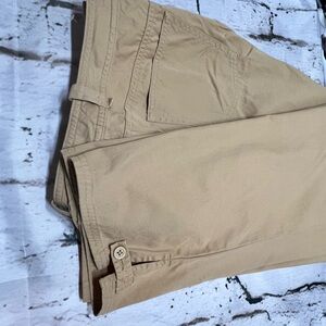 Talbots Camel Cotton Crop Pants